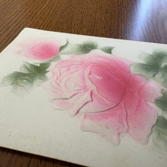 Antique Postcards Flowers Floral Lot of 4 Early 1900s Gilt Embossed Rose - Picture 13 of 16